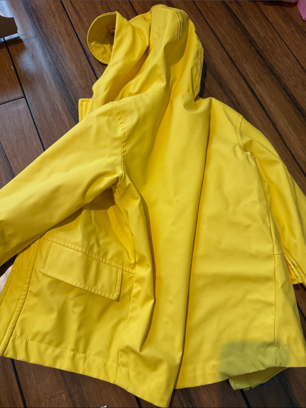 Cat & Jack Yellow Kids' Hooded Rain Jacket - Picture 5 of 5
